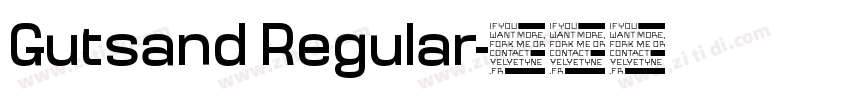 Gutsand Regular字体转换